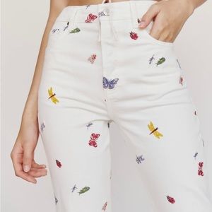 Reformation: NWT - Cynthia Ladybugs High Rise Straight Jeans